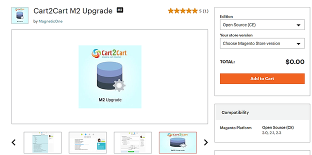 cart2cart m2 upgrade