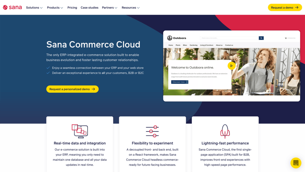 sana commerce cloud - bästa b2b e-handelsplattform