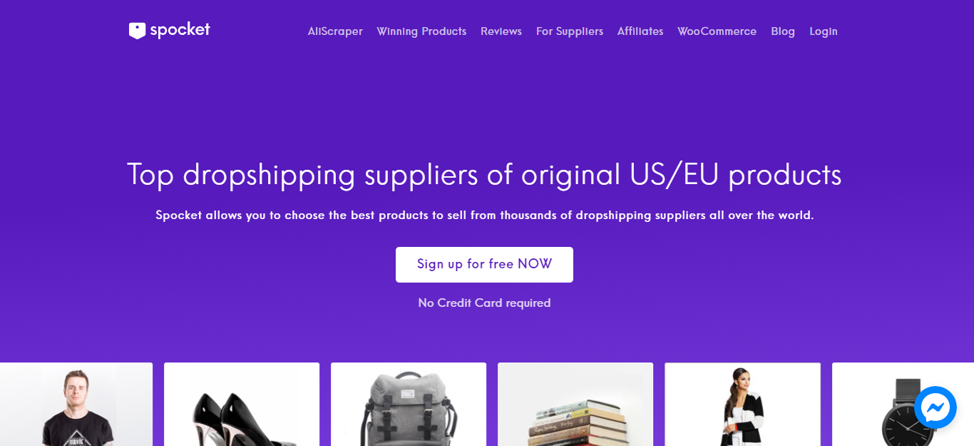 spocket homepage
