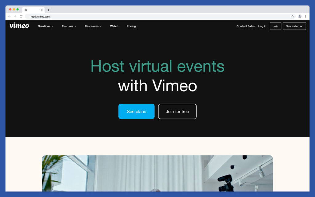 vimeo - bästa videoplattformar online