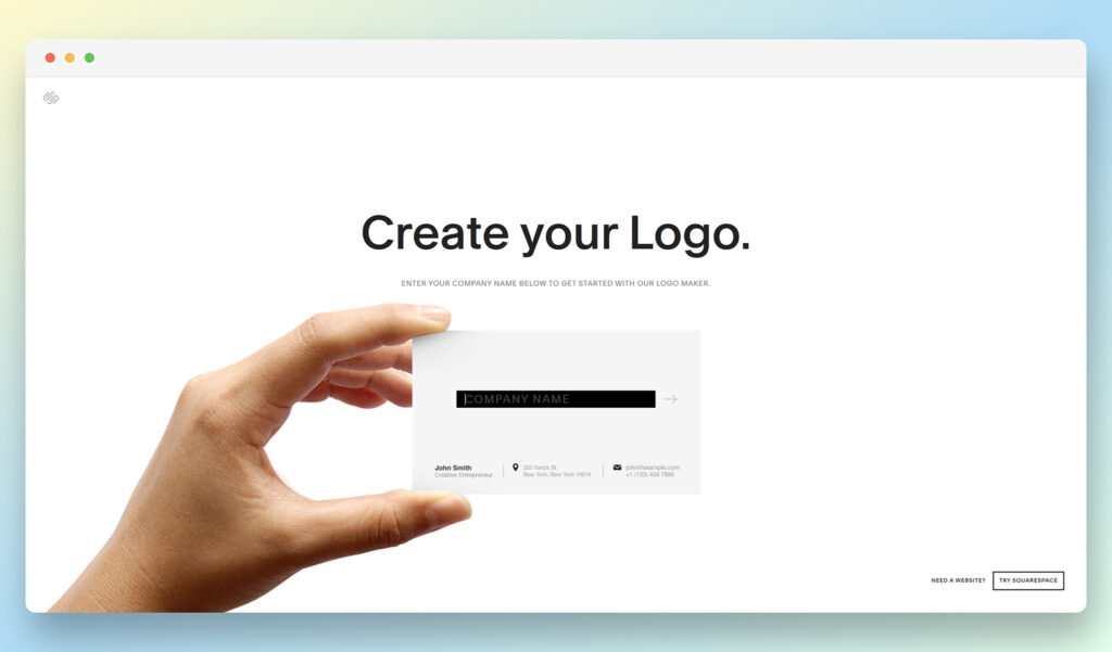 squarespace logo maker - bästa logo maker