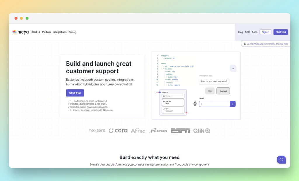 meya - Bästa AI ChatBots