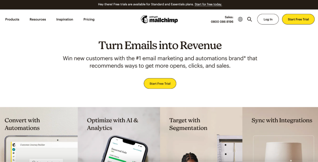 Kontaktkontakt vs Mailchimp