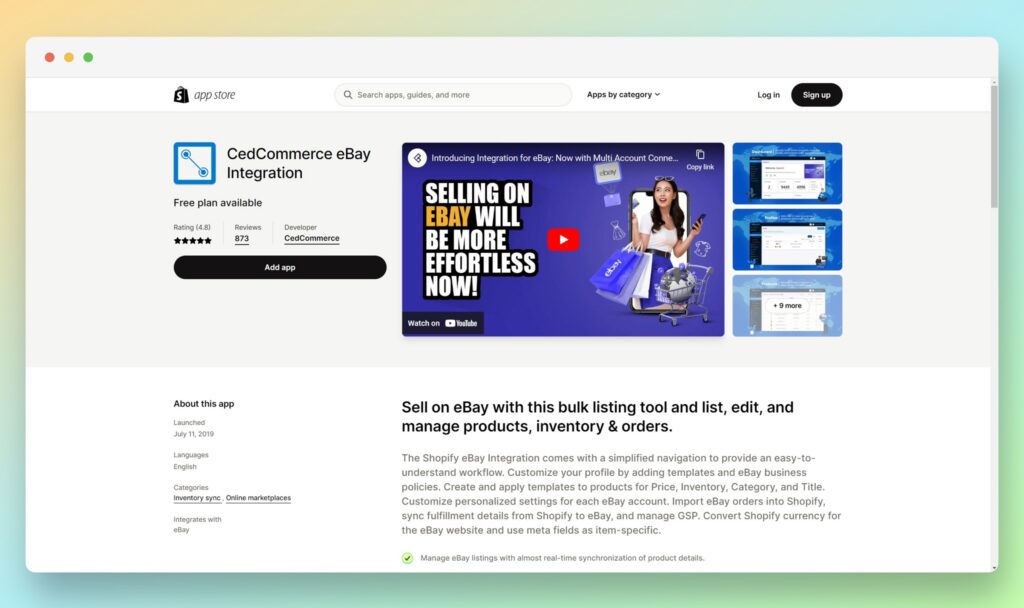 CedCommerce ebay integration - Best Ebay Apps for Shopify